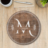 Rustikale und elegante Monogramm-Imitate Schneidebrett