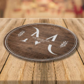 Rustikale und elegante Monogramm-Imitate Schneidebrett