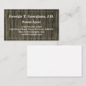 Rustikale und konservative visitenkarte (Vorne/Hinten)