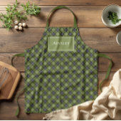 Rustikale und moderne klassische Karierte Weihnach Schürze