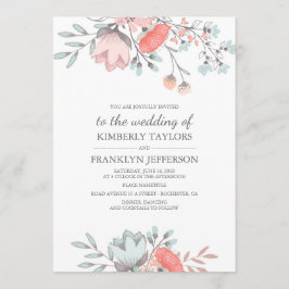 Rustikale und Vintage Blumenzwiebeln Einladung