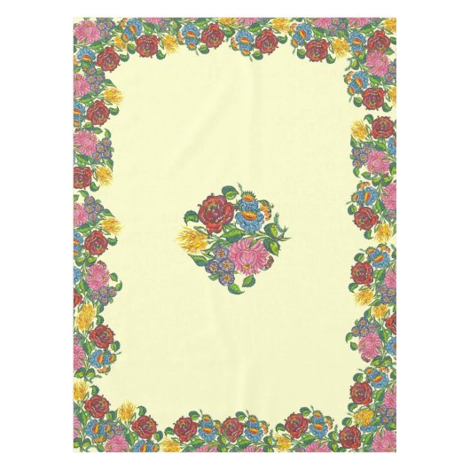 Rustikale ungarische Blume Tischdecke (Vorderseite)