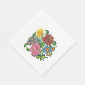 Rustikale ungarische Blumen Serviette (Ecke)
