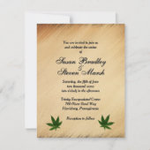 Rustikale Unkraut-Hochzeitseinladung (Vorderseite)