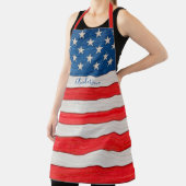 Rustikale US Flagge Red White Blue Schürze (InSitu)