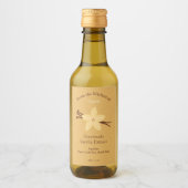Rustikale Vanilla Extract Flaschenetikett Aufklebe Weinetikett (Vorderseite)