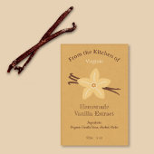 Rustikale Vanilla Extract Flaschenetikett Aufklebe Weinetikett