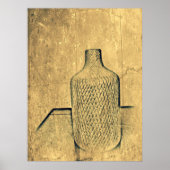 Rustikale Vase Impression Warme Zement Poster (Vorne)