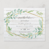 Rustikale Vegetation auf Driftwood Budget Wedding (Vorderseite)