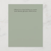 Rustikale Vegetation auf Driftwood Budget Wedding Flyer (Hinten)