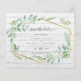 Rustikale Vegetation auf Driftwood Budget Wedding Flyer