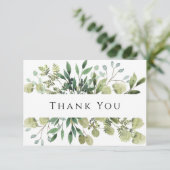 Rustikale Vegetation Einfache orthodoxe Christlich Dankeskarte (Stehend Vorderseite)