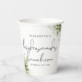 Rustikale Vegetation Elegant Bridesmaids Pappbecher (Vorderseite)