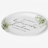 Rustikale Vegetation Elegant Bridesmaids Pappteller (Schrägansicht)