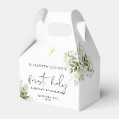 Rustikale Vegetation Elegant Erste Heilige Kommuni Geschenkschachtel (Vorderseite)