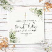 Rustikale Vegetation Elegant Erste Heilige Kommuni Serviette