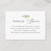 Rustikale Vegetation Elegante Showdusche Begleitkarte (Vorderseite)