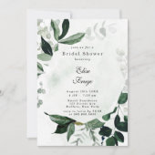 Rustikale Vegetation Eukalyptus Brautparty Einladu Einladung (Vorderseite)