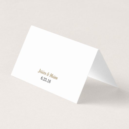 Rustikale Vegetation Gedeckte Platzkarten Visitenkarten (Rückseite)