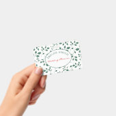 Rustikale Vegetation | Hochzeit oder Firmenname Ausweis (Handheld)