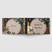 Rustikale Vegetation & Holz Slice Gästebuch (Voll)