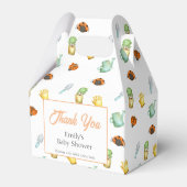 Rustikale Vegetation Ladybug Garden Babydusche Geschenkschachtel (Rückseite)