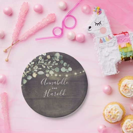 Rustikale Vegetation Landschaftliches Party Pappteller (Party)