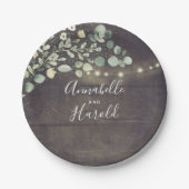 Rustikale Vegetation Landschaftliches Party Pappteller (Vorderseite)