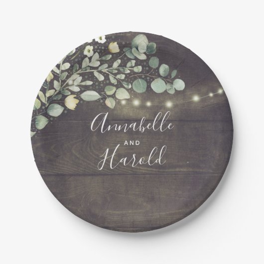 Rustikale Vegetation Landschaftliches Party Pappteller (Vorderseite)