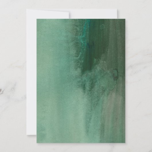 Rustikale Vegetation Probe im Wasser Einladung (Rückseite)