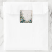 Rustikale Vegetation Quadratischer Aufkleber (Tasche)