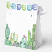 Rustikale Vegetation Taco Fiesta Cactus Baby Showe Geschenkschachtel (Rückseite)