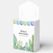 Rustikale Vegetation Taco Fiesta Cactus Baby Showe Geschenkschachtel (Offen)