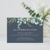 Rustikale Vegetation und Eukalyptus-Marine Begleitkarte (Stehend Vorderseite)