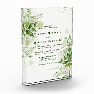 Rustikale Vegetation Weinberg Sake Hochzeit einlad Fotoblock