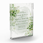 Rustikale Vegetation Weinberg Sake Hochzeit Einlad Fotoblock (Links)