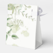 Rustikale Vegetation Weinberg Weißes Hochzeitfest Geschenkschachtel (Rückseite)