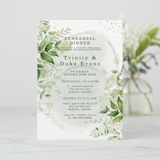 Rustikale Vegetation Weinroute Probe Locarno Einladung (Stehend Vorderseite)