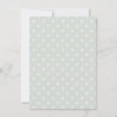 Rustikale Vegetation Winter Wasserfarben Brautpart Einladung (Rückseite)