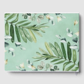 Rustikale Vegetation Woodland Animals Kinderdusche Gästebuch (Rückseite)