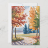 Rustikale Veränderung des Polterabends der Blätter Einladung (Rückseite)