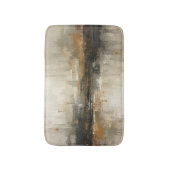 Rustikale verbrannte Orange Grau Schwarz Beige abs Badematte (Vorderseite Vertikal)