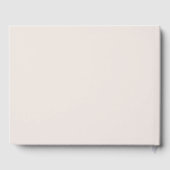Rustikale, verbrannte Siena-Beige-Herbstblätter-Ho Gästebuch (Rückseite)