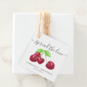 Rustikale Verbreitung der Liebe Cherry Jam Kraft P Geschenkanhänger (Beispiel)