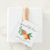 Rustikale Verbreitung der Liebe Peach Jam Kraft Pa Geschenkanhänger (Beispiel)