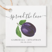 Rustikale Verbreitung der Liebe Pflaume Kraft Papi Geschenkanhänger (Vorderseite)