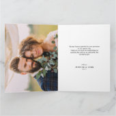 Rustikale Verheiratete Weihnachtsfeier Danke (Innenseite)