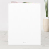 Rustikale Verheiratete Weihnachtsfeier Danke (Rückseite)