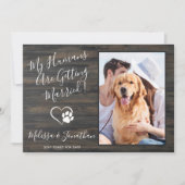 Rustikale Verlobung Ankündigung (Vorderseite)