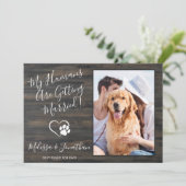 Rustikale Verlobung Ankündigung (Stehend Vorderseite)